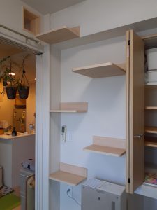 キャットステップから隣の部屋へ