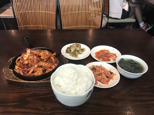 イカ炒め定食